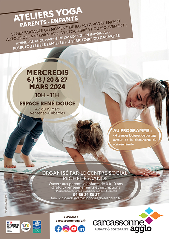 Atelier Yoga Parents Enfants Carcassonne Agglo